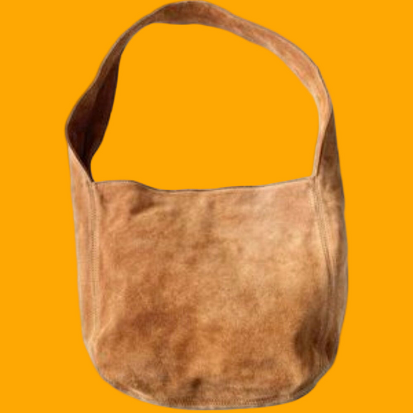 Talbots Handbags - Talbots Suede Boho Shoulder Bag with Wide Strap